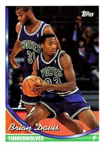 #269 Brian Davis - Minnesota Timberwolves - 1993-94 Topps Basketball