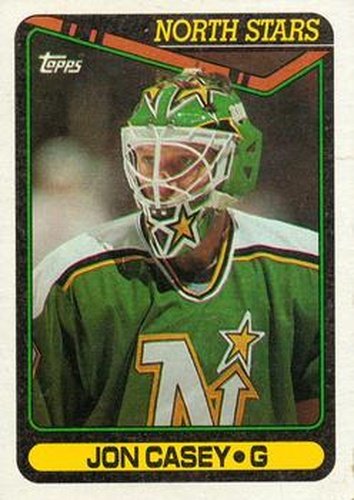 #269 Jon Casey - Minnesota North Stars - 1990-91 Topps Hockey