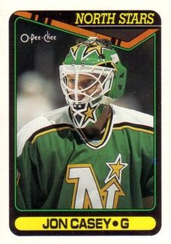 #269 Jon Casey - Minnesota North Stars - 1990-91 O-Pee-Chee Hockey