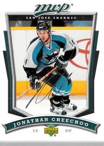 #269 Jonathan Cheechoo - San Jose Sharks - 2007-08 Upper Deck MVP Hockey