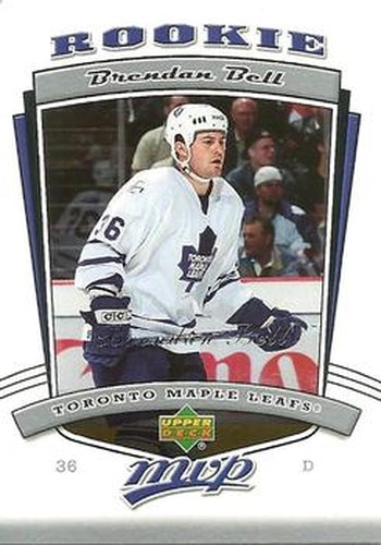 #326 Brendan Bell - Toronto Maple Leafs - 2006-07 Upper Deck MVP Hockey