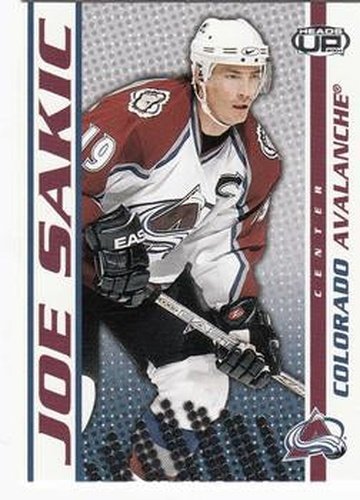 #26 Joe Sakic - Colorado Avalanche - 2003-04 Pacific Heads Up Hockey