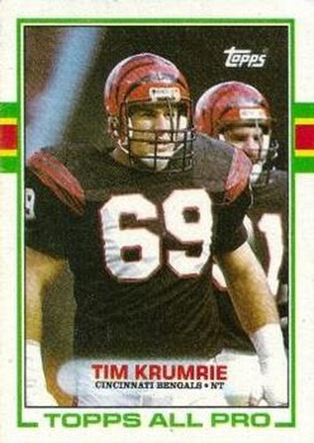 #26 Tim Krumrie - Cincinnati Bengals - 1989 Topps Football