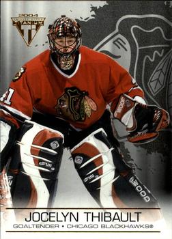 #26 Jocelyn Thibault - Chicago Blackhawks - 2003-04 Pacific Private Stock Titanium Hockey