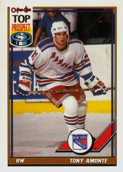#26 Tony Amonte - New York Rangers - 1991-92 O-Pee-Chee Hockey