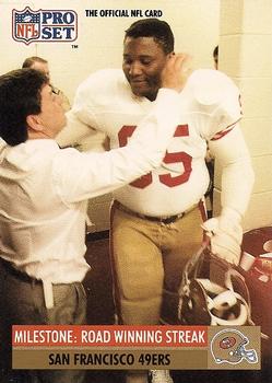 #26 Road Winning Streak - San Francisco 49ers - 1991 Pro Set Football