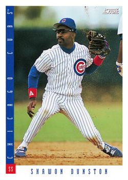 26 Shawon Dunston - Chicago Cubs - 1993 Score Baseball – Isolated Cards