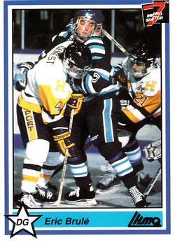 #26 Eric Brule - Chicoutimi Sagueneens - 1990-91 7th Inning Sketch QMJHL Hockey