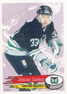 #26 Jimmy Carson - Hartford Whalers - 1995-96 Panini Hockey Stickers