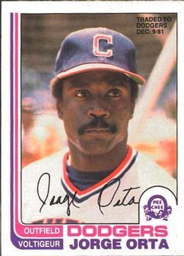 #26 Jorge Orta - Los Angeles Dodgers - 1982 O-Pee-Chee Baseball
