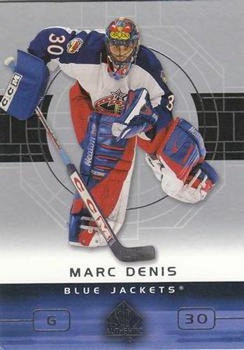 #26 Marc Denis - Columbus Blue Jackets - 2002-03 SP Authentic Hockey