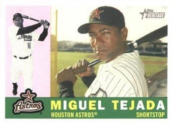 #26 Miguel Tejada - Houston Astros - 2009 Topps Heritage Baseball