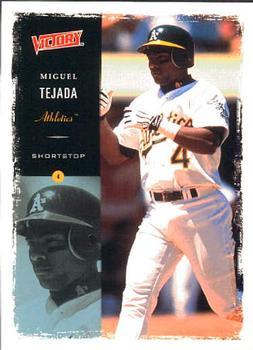 #26 Miguel Tejada - Oakland Athletics - 2000 Upper Deck Victory Baseball