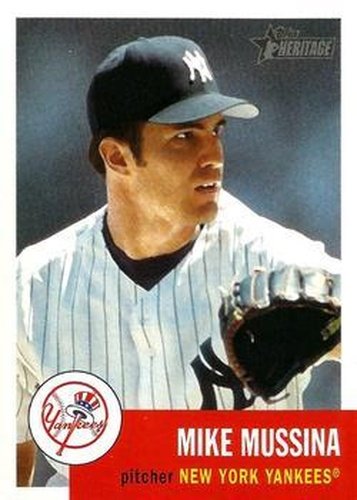 #26 Mike Mussina - New York Yankees - 2002 Topps Heritage Baseball