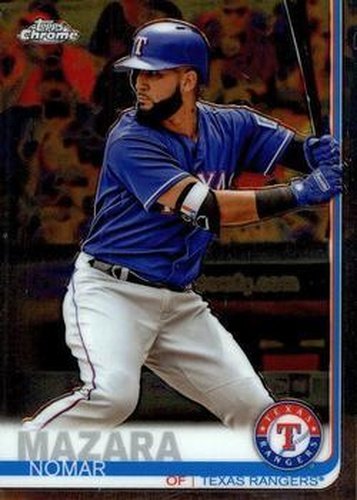 #26 Nomar Mazara - Texas Rangers - 2019 Topps Chrome Baseball