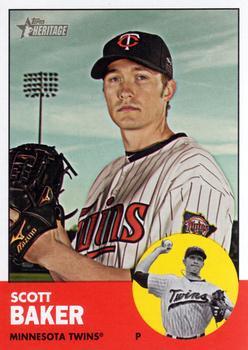 #26 Scott Baker - Minnesota Twins - 2012 Topps Heritage Baseball