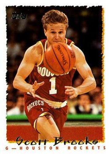 #26 Scott Brooks - Houston Rockets - 1994-95 Topps Basketball