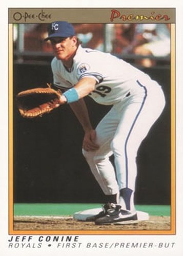 #26 Jeff Conine - Kansas City Royals - 1991 O-Pee-Chee Premier Baseball
