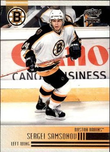 #26 Sergei Samsonov - Boston Bruins - 2004-05 Pacific Hockey