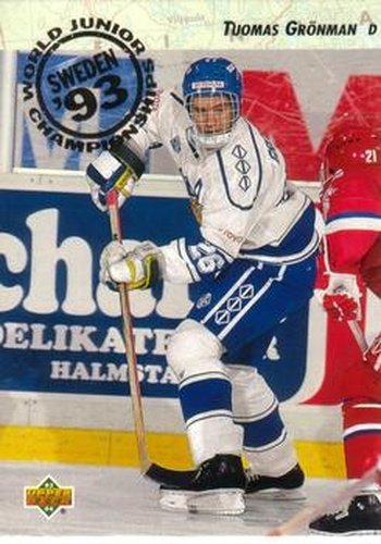 #270 Tuomas Gronman - Finland - 1993-94 Upper Deck Hockey
