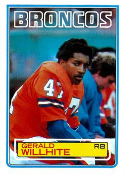 #270 Gerald Willhite - Denver Broncos - 1983 Topps Football