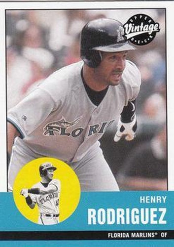 #270 Henry Rodriguez - Florida Marlins - 2001 Upper Deck Vintage Baseball