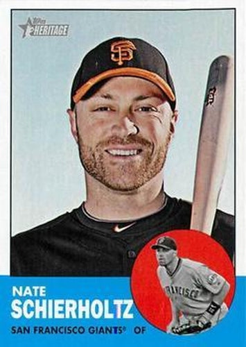 #270 Nate Schierholtz - San Francisco Giants - 2012 Topps Heritage Baseball