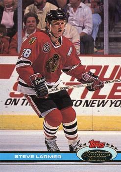 #270 Steve Larmer - Chicago Blackhawks - 1991-92 Stadium Club Hockey