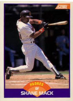#270 Shane Mack - San Diego Padres - 1989 Score Baseball
