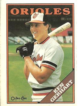 #271 Ken Gerhart - Baltimore Orioles - 1988 O-Pee-Chee Baseball