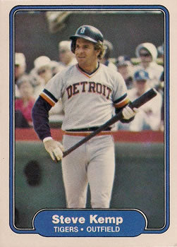 #271 Steve Kemp - Detroit Tigers - 1982 Fleer Baseball