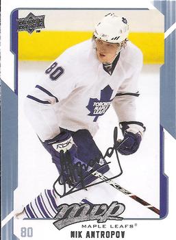 #271 Nik Antropov - Toronto Maple Leafs - 2008-09 Upper Deck MVP Hockey