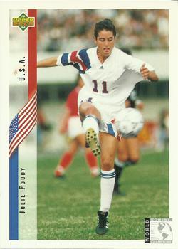#271 Julie Foudy - USA - 1994 Upper Deck World Cup Contenders English/Spanish Soccer