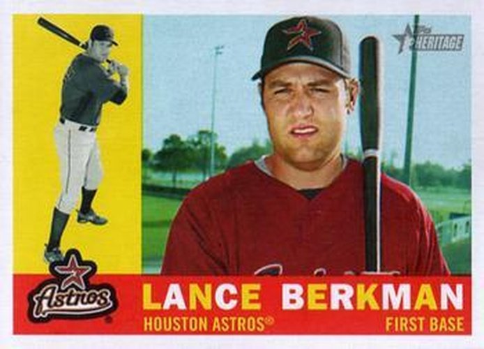 Houston Astros first baseman Lance Berkman bats in the bottom of