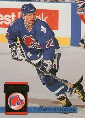 #271 Martin Gelinas - Quebec Nordiques - 1993-94 Donruss Hockey