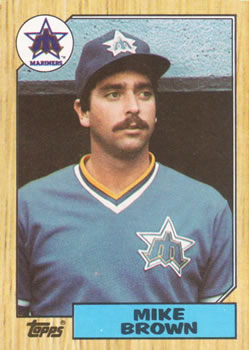 #271 Mike Brown - Seattle Mariners - 1987 Topps Baseball