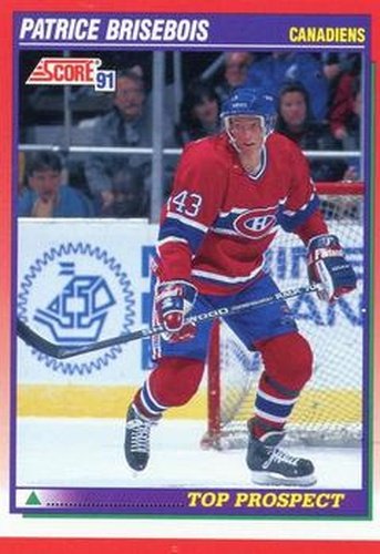 #272 Patrice Brisebois - Montreal Canadiens - 1991-92 Score Canadian Hockey