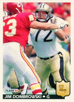 #272 Jim Dombrowski - New Orleans Saints - 1992 Fleer Football