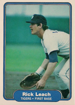 #272 Rick Leach - Detroit Tigers - 1982 Fleer Baseball