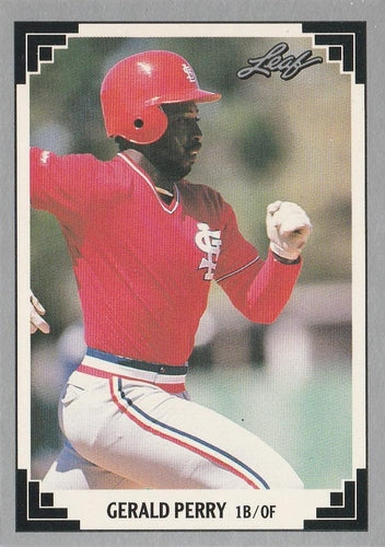 #272 Gerald Perry - St. Louis Cardinals - 1991 Leaf Baseball