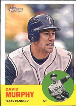#272 David Murphy - Texas Rangers - 2012 Topps Heritage Baseball