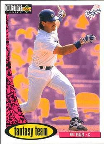 #272 Mike Piazza - Los Angeles Dodgers - 1996 Collector's Choice Baseball