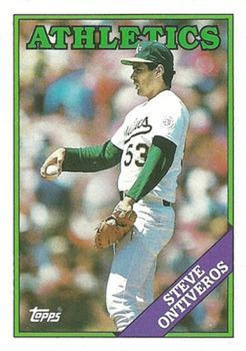 #272 Steve Ontiveros - Oakland Athletics - 1988 Topps Baseball