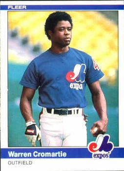 #272 Warren Cromartie - Montreal Expos - 1984 Fleer Baseball