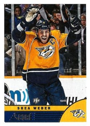 #272 Shea Weber - Nashville Predators - 2013-14 Score Hockey