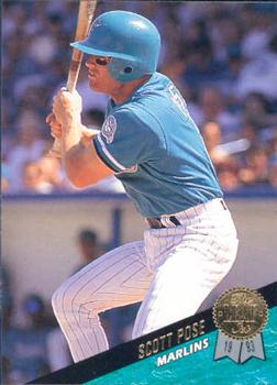 #272 Scott Pose - Florida Marlins - 1993 Leaf Baseball