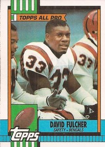 #273 David Fulcher - Cincinnati Bengals - 1990 Topps Football
