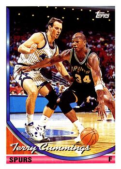 #273 Terry Cummings - San Antonio Spurs - 1993-94 Topps Basketball