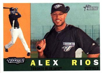#273 Alex Rios - Toronto Blue Jays - 2009 Topps Heritage Baseball