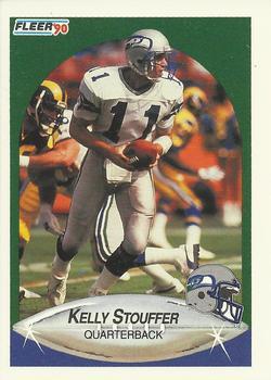 #273 Kelly Stouffer - Seattle Seahawks - 1990 Fleer Football